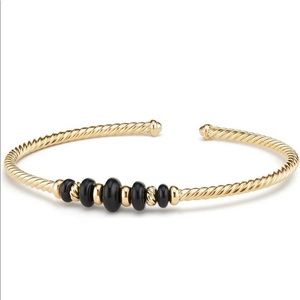 Rio Rondelle Bracelet with Black Onyx 18k Gold
